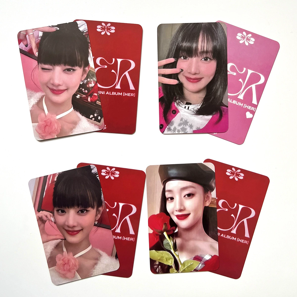 Фотоальбом набор карточек (GIDLE Minnie K4) 5 шт., 5,4×8,6 см, двустороннее глянцевое покрытие