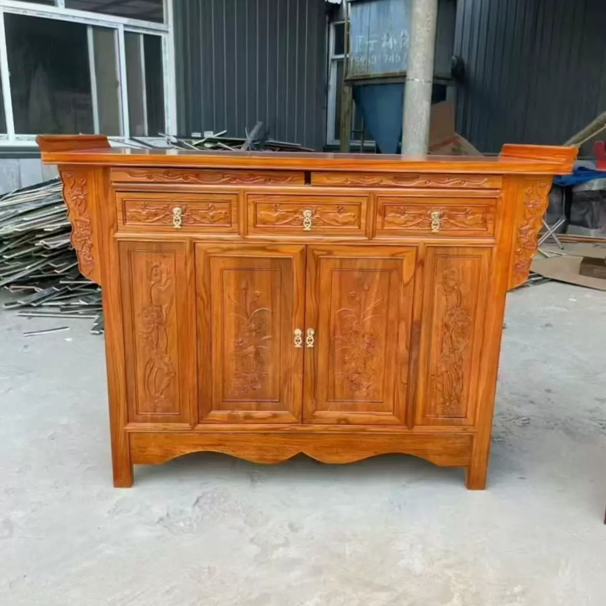 供桌佛台家用榆木佛桌财神桌子关公小供桌客厅神台财神桌子