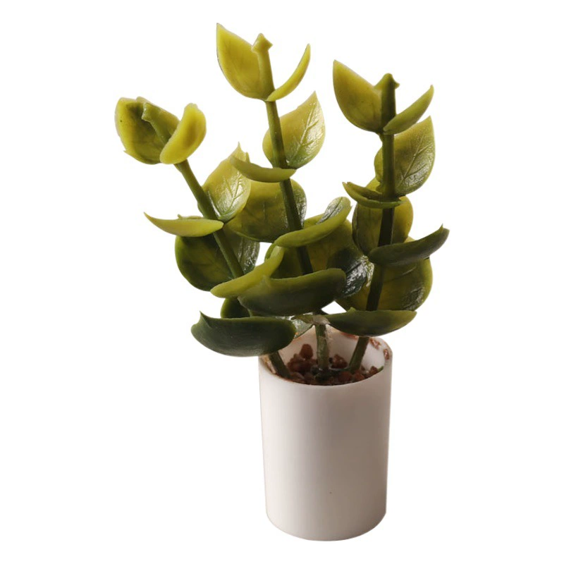 Миниатюрная модель растения зеленый горшок для растений мини модель 1:12 точек кукольный домик ob11 BJD Play House сцена