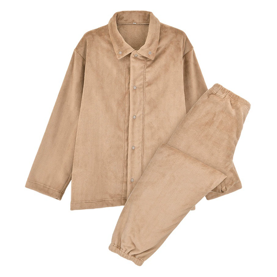 Yipin Теплая мягкая Домашняя одежда из микрофибры, Пижамный костюм без печати, антибактериальный нагрев, теплая ткань