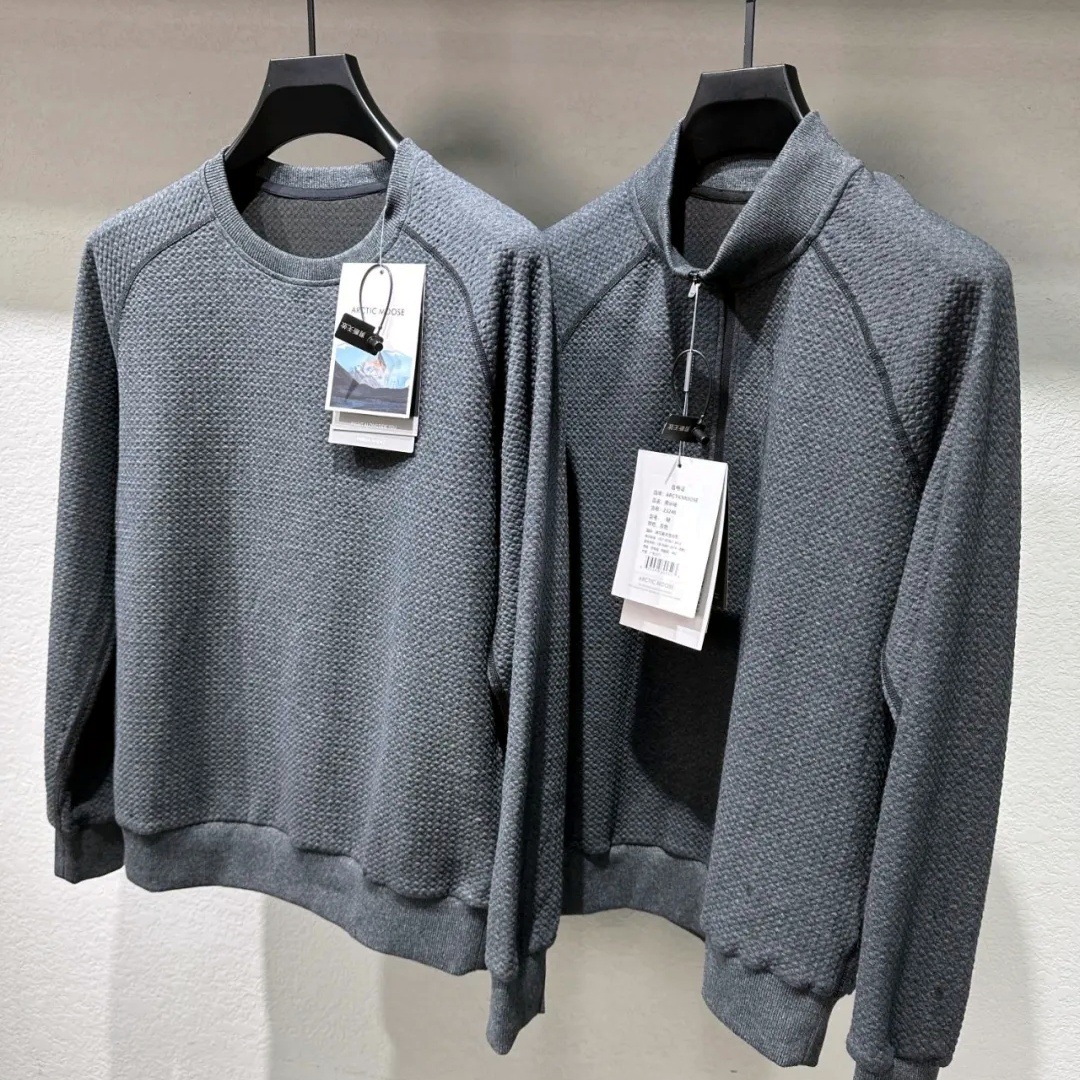 Keep warm sports retro sweatshirt with zipper