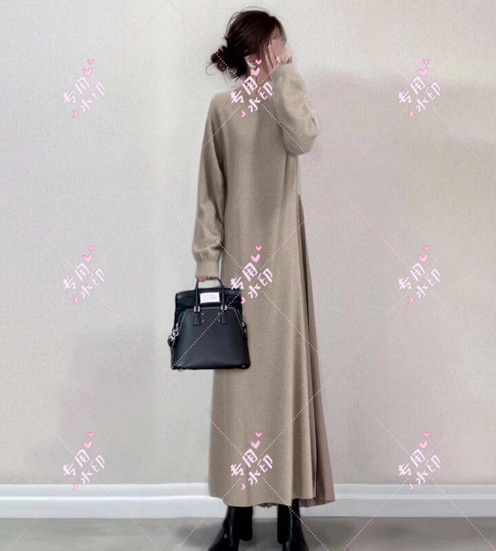 French Style High Cold Royal Sister Style Chic Korean Drama Wear Matching Coat Inner Base Knitted Sweater Dress Women's Spring Dress