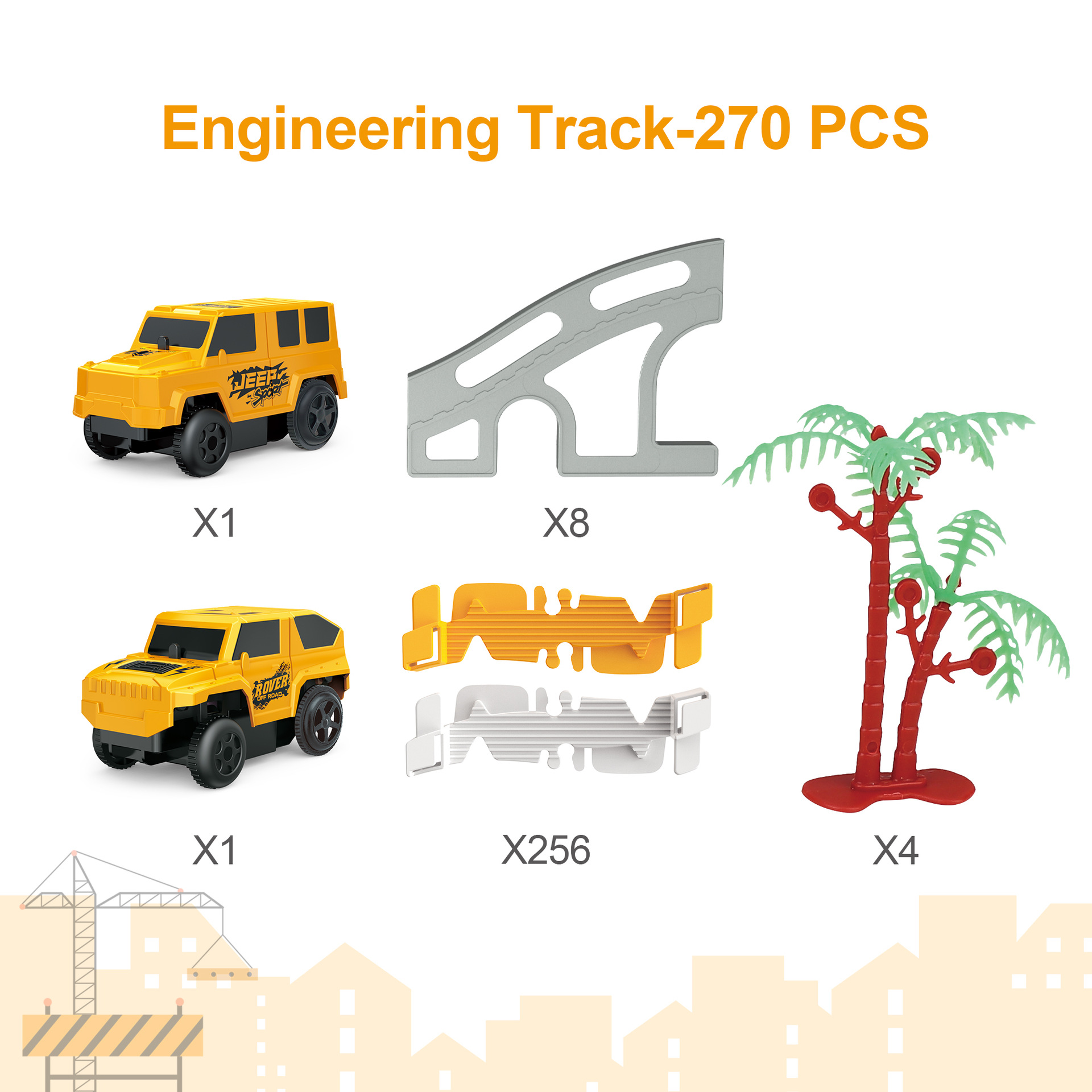Venta caliente transfronteriza Diy bloques de construcción de empalme de variedad, vagones eléctricos, vehículos de ingeniería para niños, juguetes educativos para automóviles al por mayor