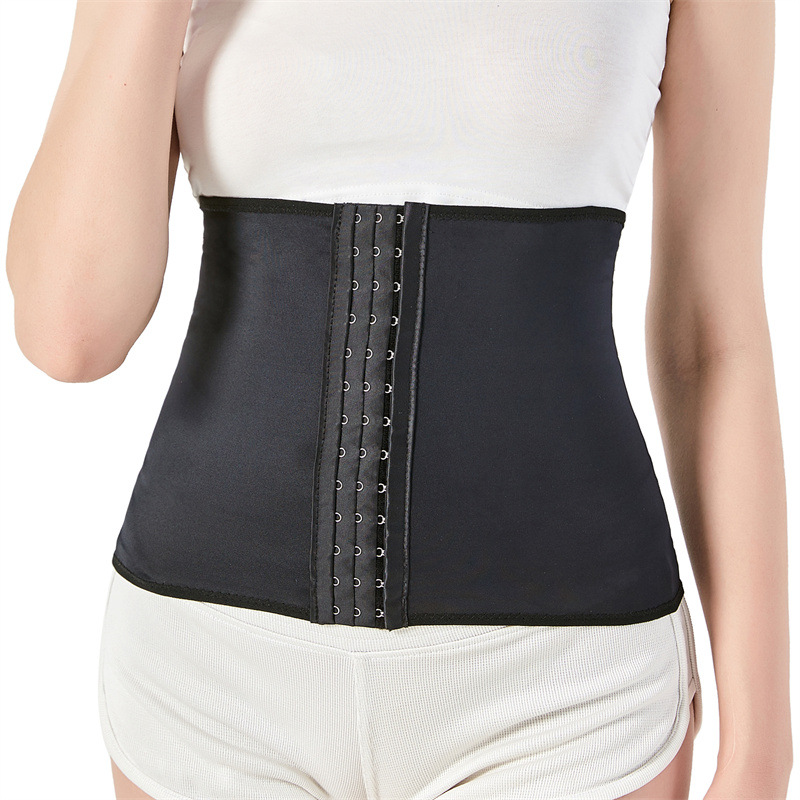 排扣暴汗腰带银色涂层瑜伽健身跑步闷汗发汗护腰银离子束腰收腹带