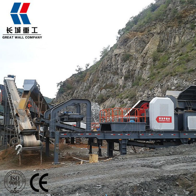 轮胎式移动破碎站 建筑垃圾移动破碎站 移动破碎站厂家直销