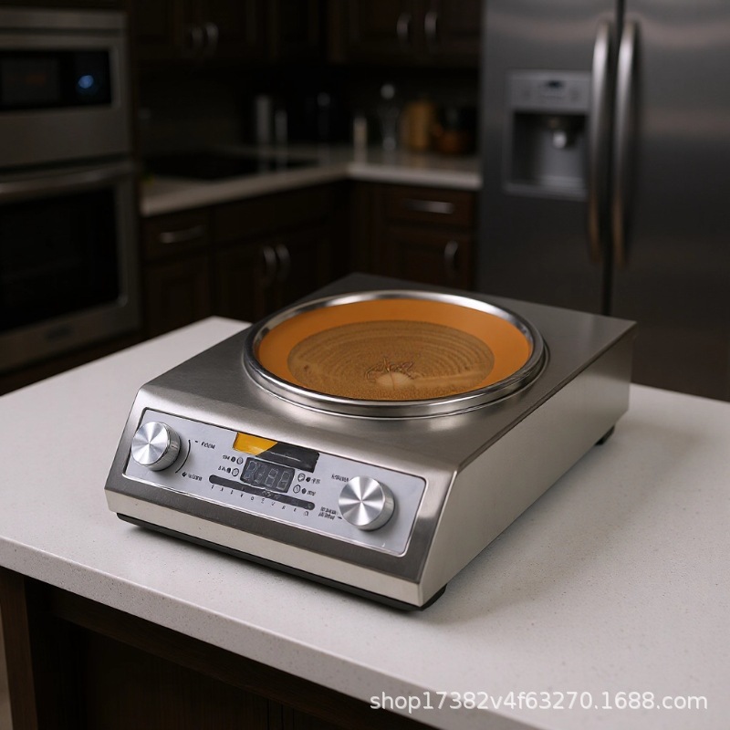 Export Electric Ceramic Stove for Home Use 5000W High Power Stir-Frying Waterproof High-Power Concave Induction Cooker Induction Cooker Concave Surface