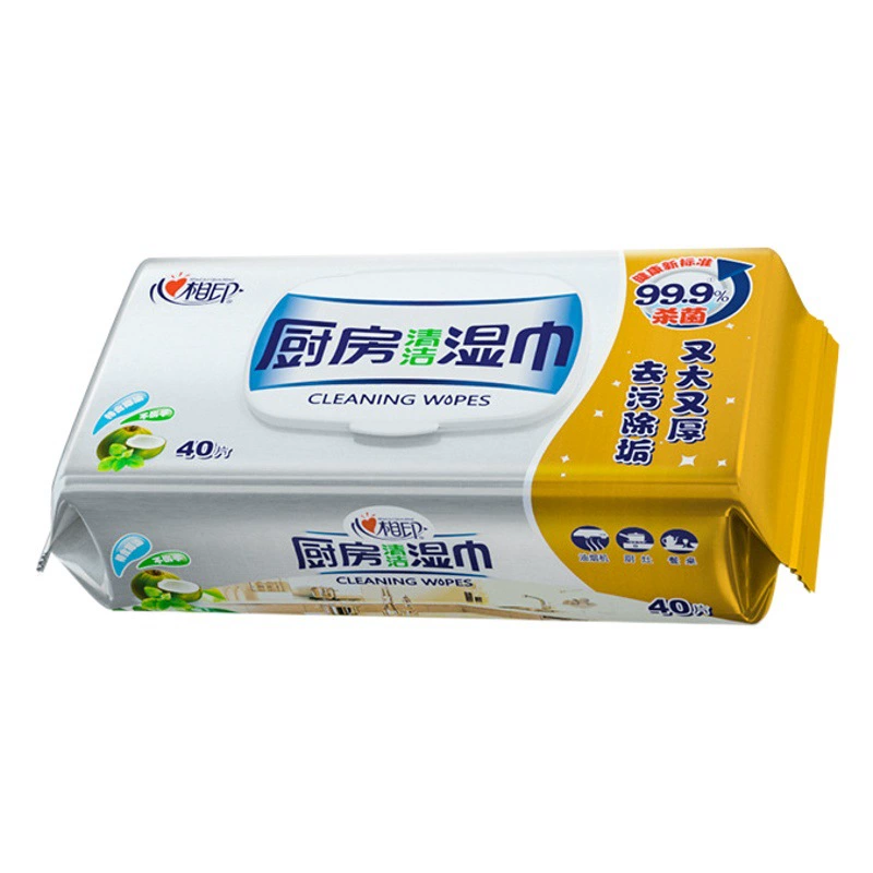 Кухонные салфетки Xinxiangyin, 40 штук, для удаления сильных загрязнений от жира и масла, влажные салфетки для кухни оптом, экономия труда при удалении жира