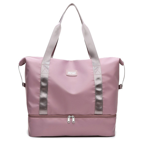 Travel bag for women, short trips, hand-held, lightweight, antenatal bag, can be placed on top of a pull-along suitcase, large-capacity luggage storage bag