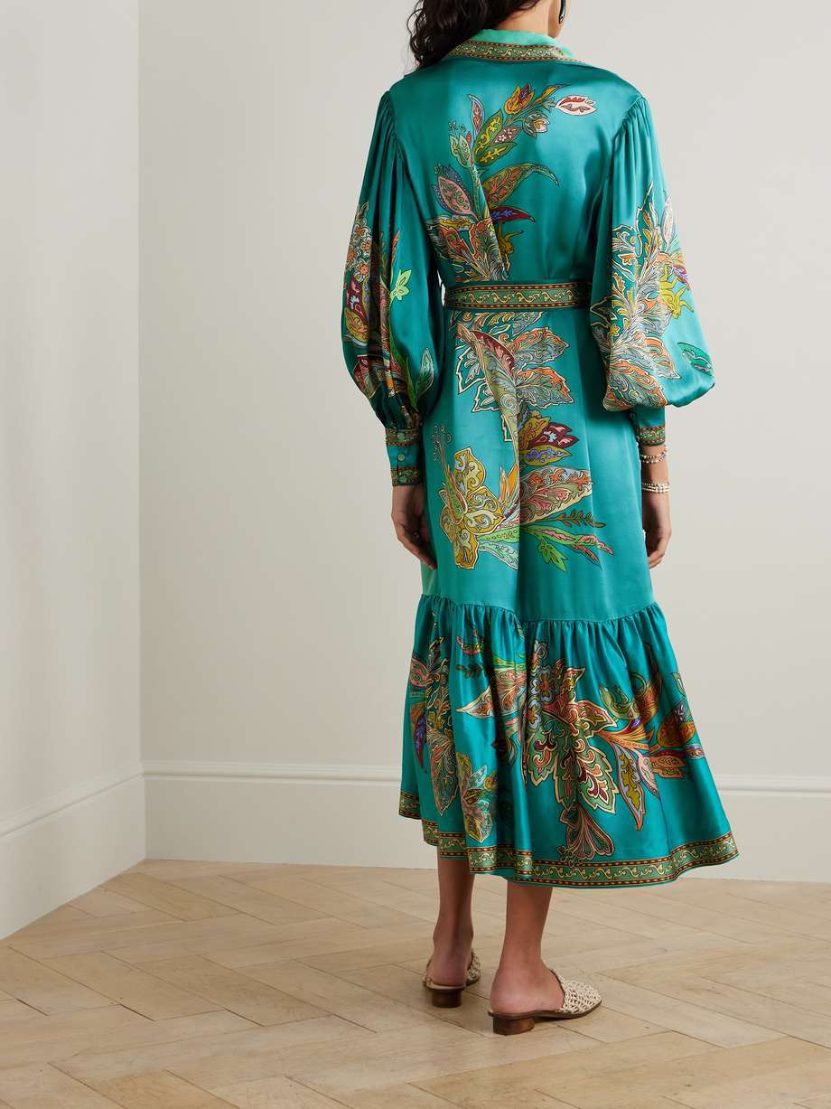 Turndown Neckline Wholesale Women's Elegant Vacation Plant Casual Holiday Turndown Long Sleeve Regular Dress