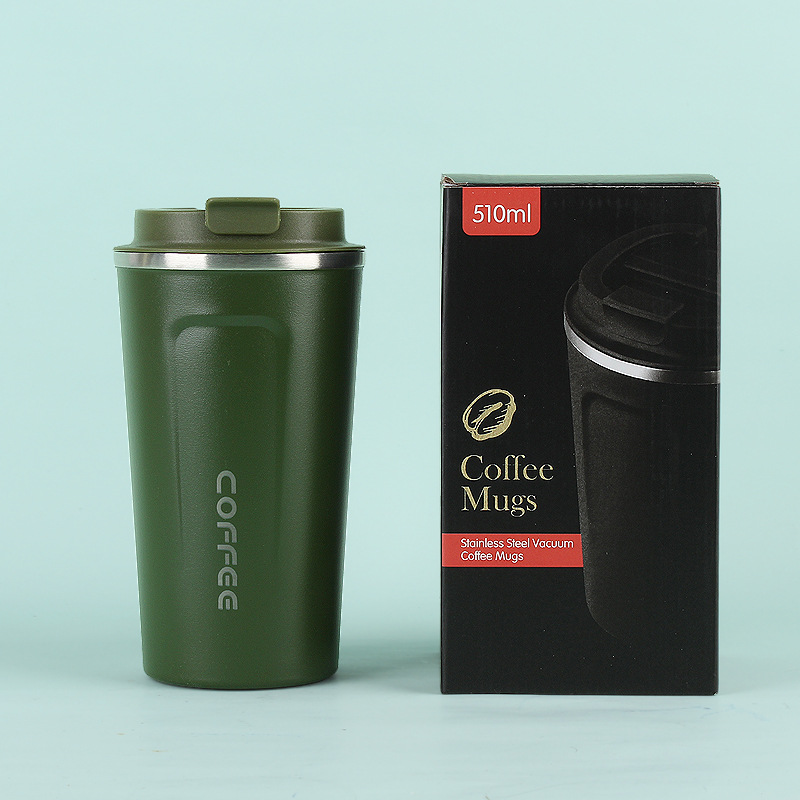 Taza de vacío de café de segunda generación de acero inoxidable 304 simple gran capacidad portátil al aire libre para hombres y mujeres taza portátil de oficina en stock