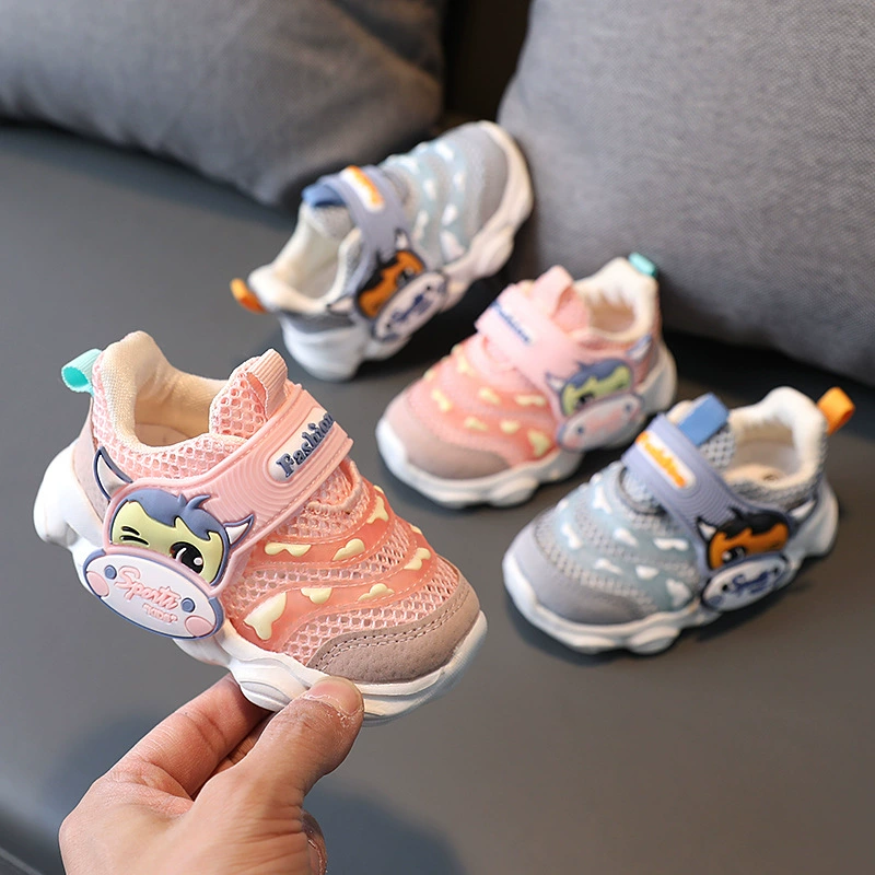 Детская обувь детская обувь для детей 0-1-3 лет дышащая мягкая подошва детская обувь для малышей Детская функциональная обувь Кроссовки с одной сеткой для мальчиков