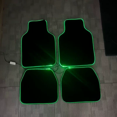 Simple Line Design Car Luminous Border: Car Carpet