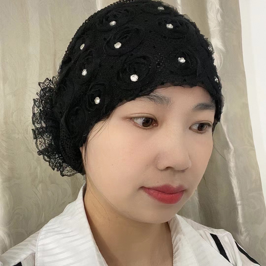 Hairgrip, black hair cap