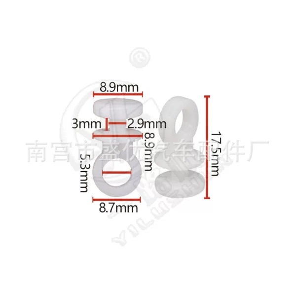 Suitable for Car Curtain Track Sliding Beads Plastic Pulley Plastic Buckle Hanging Ring Hook Buckle