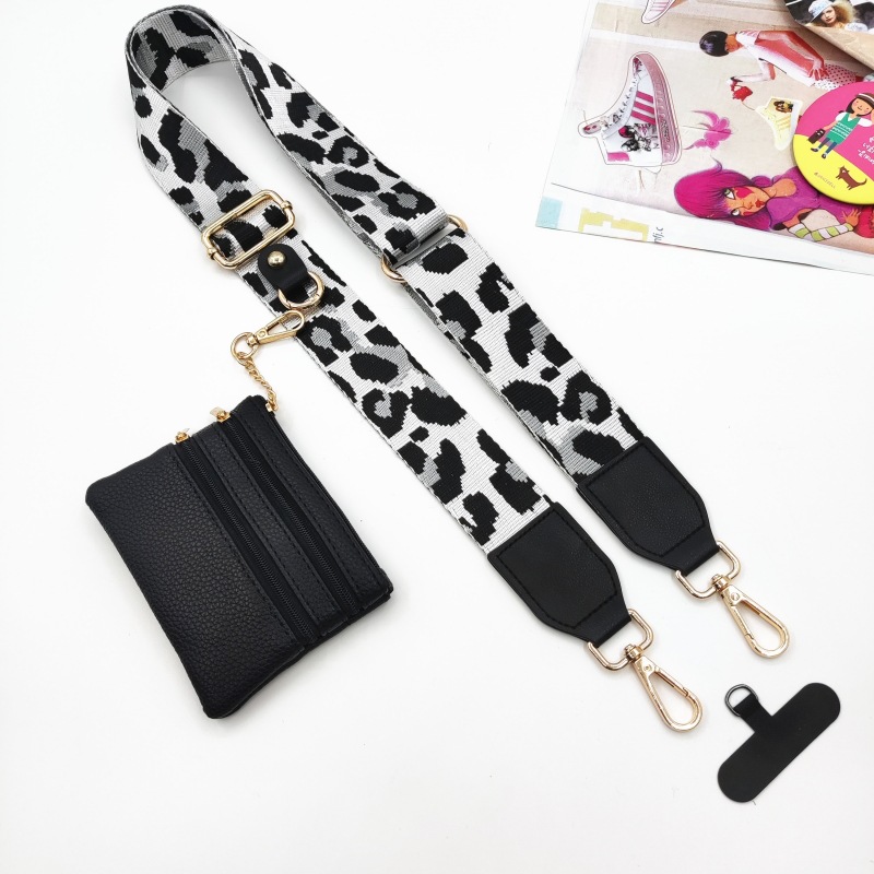 101g Weight Bag Strap Bag Accessories Type 1 Piece, 1 Set Quantity Casual, Daily Occasion Polyester Material Geometric, Leopard Pattern Simple Style, Classic Style Style 1 Piece 1 Set Polyester Geometric Leopard Bag Strap 33