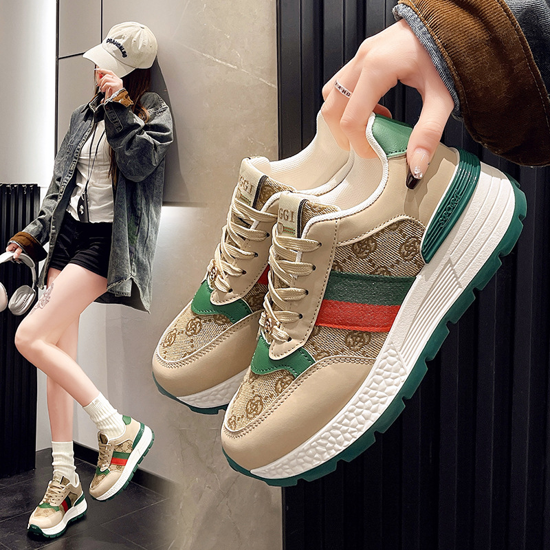 Fashionable design retro summer comfortable sneakers platform for…