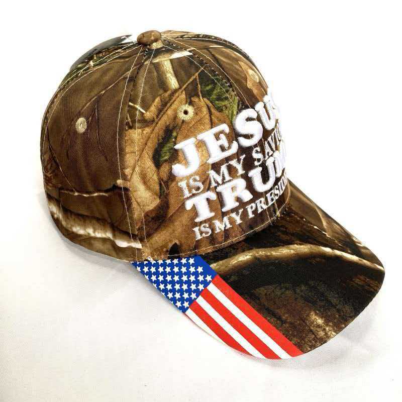 Cross-border Embroidered jesus Baseball Cap US Anniversary Election Hat Printed Promotional Cap Duck Bill Baseball Cap