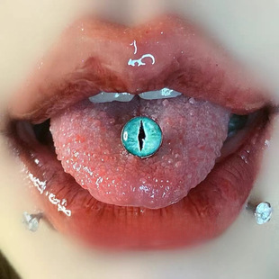 Tongue piercing, accessory, European style