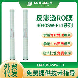 工业级反渗透RO膜SW-4040系列污水处理净水滤芯高脱盐率反渗透膜