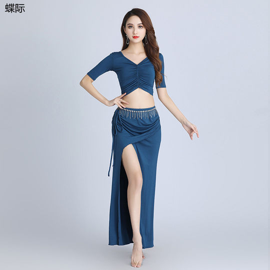 2022 new plus size modal belly dance practice dance clothes suit belly dance top skirt performance skirt
