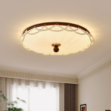 法式中古吸顶灯奶油风卧室灯房间主卧公主房创意个性新款书房灯