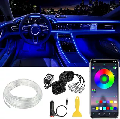 Other lights 16 million color fiber optic - cigarette-lighter-cable-6m-optical-fiber-scraper-manual