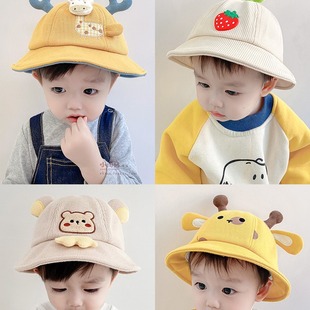 Baby Hat Spring and Autumn Thin Baby Fisherman Hat Baby Children Six Months Male Sunshade Children 1 Year 2