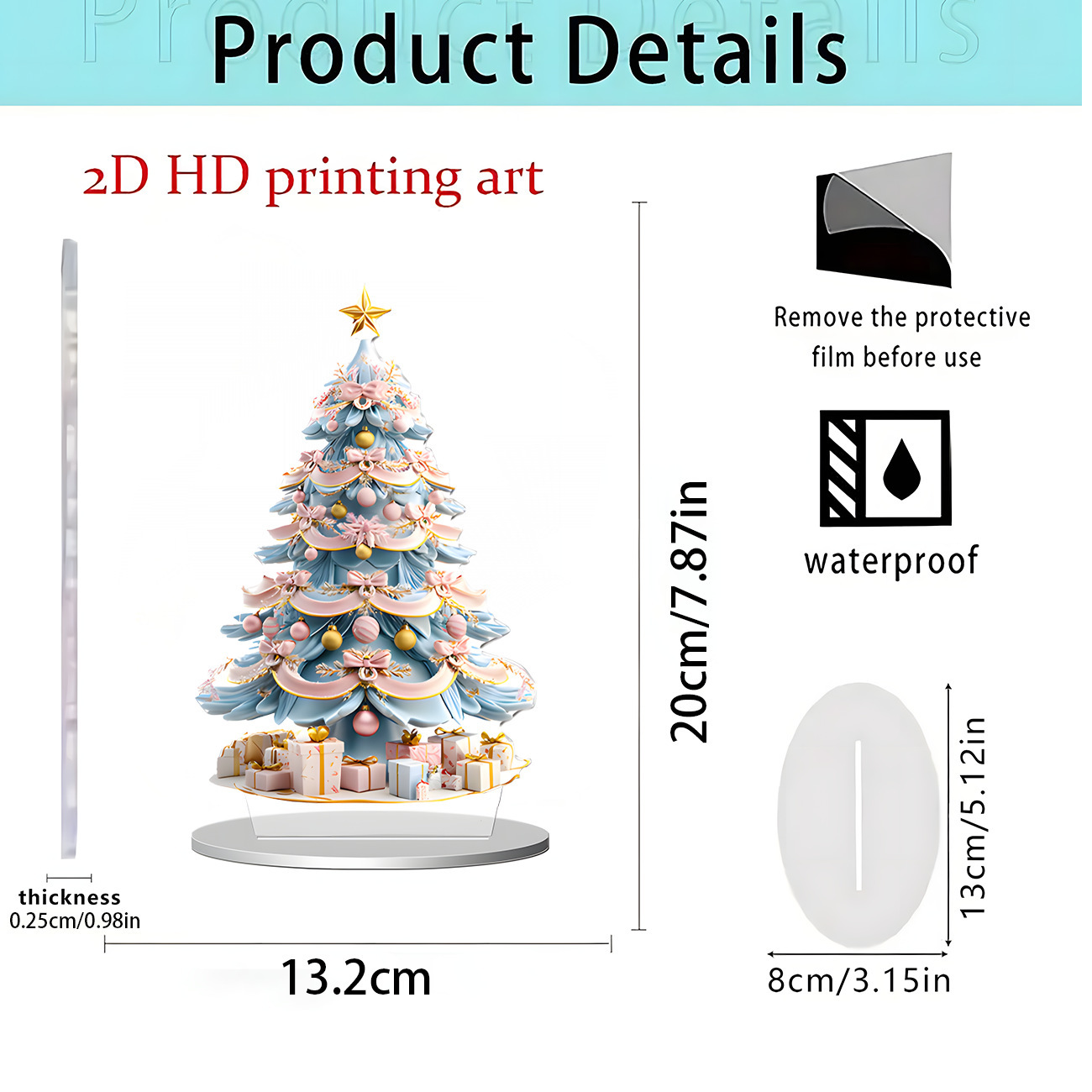 2026 nuevos productos transfronterizos Navidad Hot Sale Festival creativo temporada atmósfera decoración artesanía acrílica 2D image 3