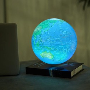 Magnetic Levitation Book Globe Magnetic Levitation 8-inch Book Globe Suspension Colorful Color Change Support for Hair