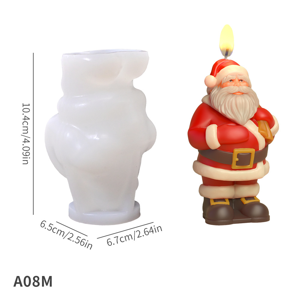 크리스마스 몰드_A08M 서있는 산타클로스