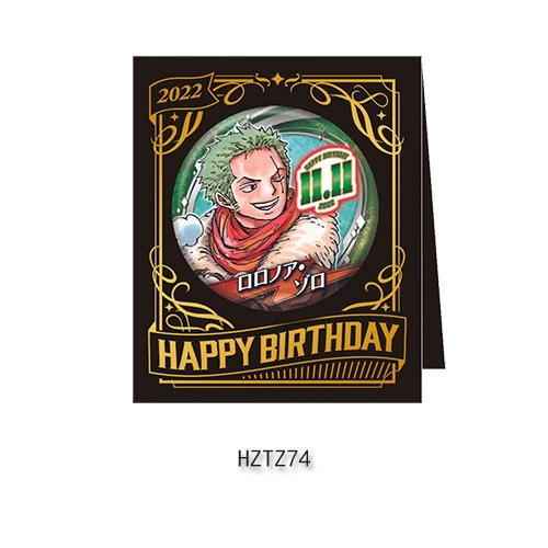 Бейдж дня рождения Comic Factory ONE PIECE Лuffy Zoro Chopper Sanji Nami стойка для бейджей на день рождения