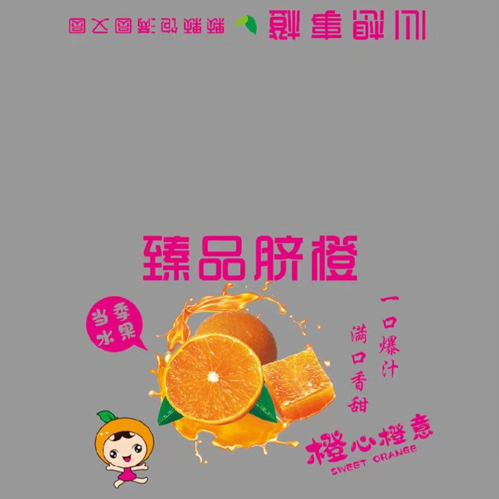 Orange水果单个橙子套袋手掰橙纸袋包装赣南脐橙爱媛礼品自封