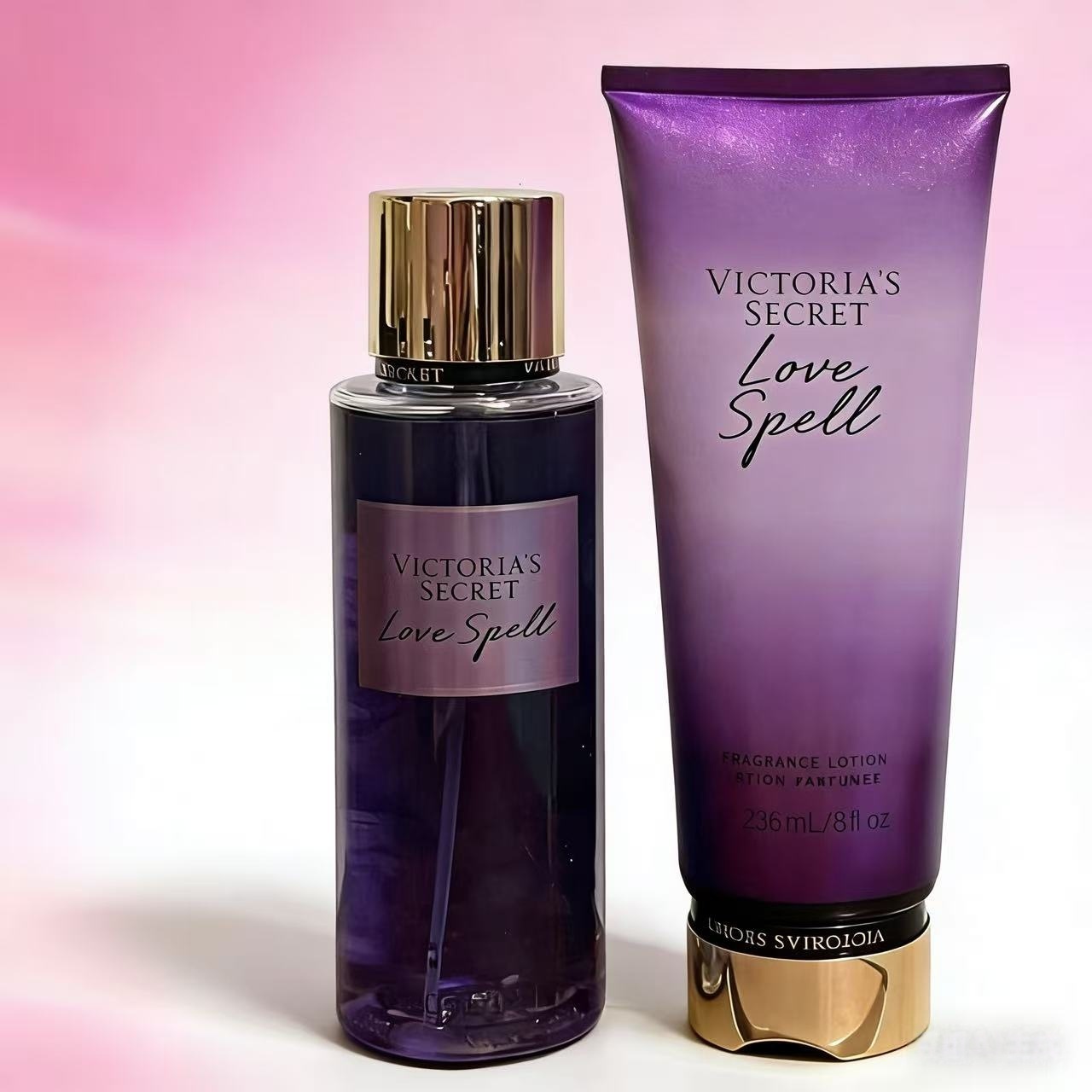 Victoria 's Secret Body Lotion & Aroma Spray Set Hidratación Hidratación Perdurable