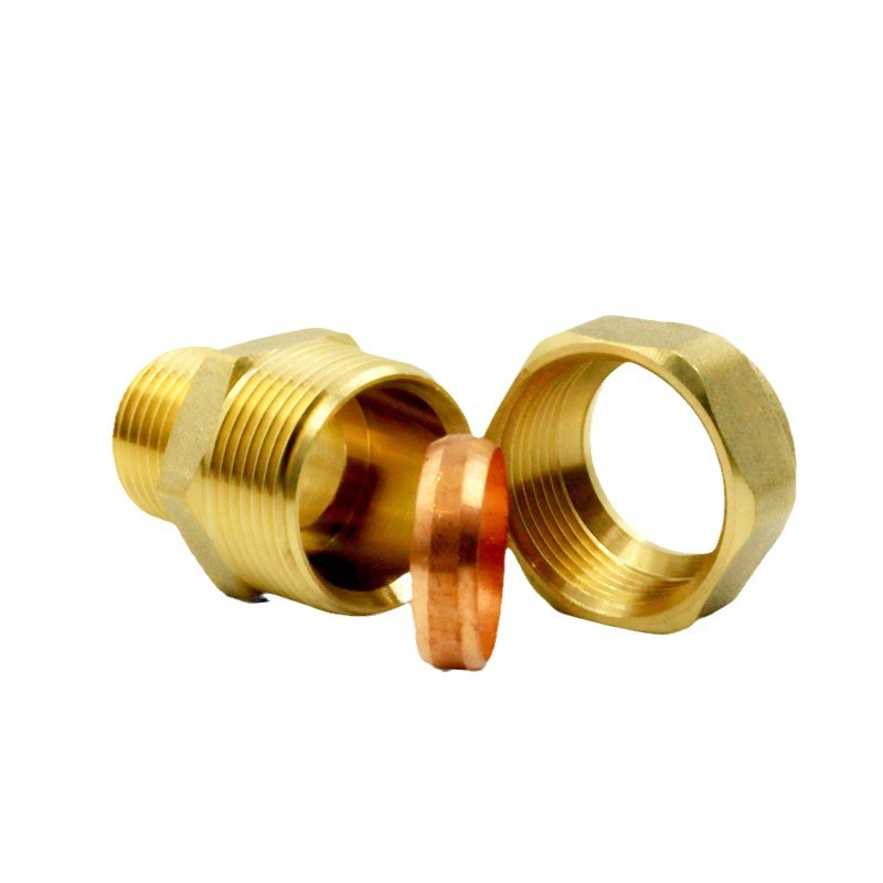 Tarjeta de latón manga codo directo tee conexión accesorios conector tarjeta manga tapa tarjeta manga rosca tubería Accesorios