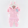 Demi-season down jacket suitable for men and women, children's warm cartoon set to go out, 2021 collection, 0-4 years