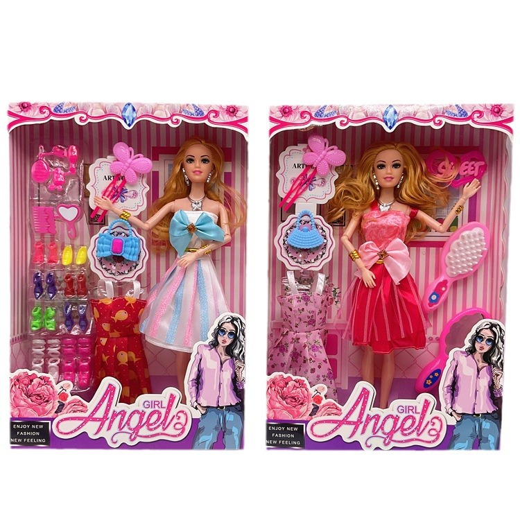 Transfronterizo Yi Tian Barbie muñeca caja de regalo traje de juguete de las niñas juego de la casa clase de entrenamiento premio de vestir a la princesa al por mayor