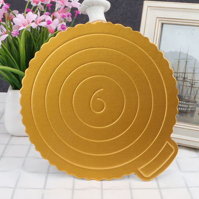 批发6寸生日蛋糕盒金托蛋糕盒加厚金卡硬纸垫硬底托蛋糕垫西点拖