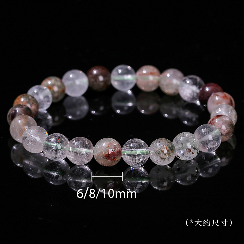 1A Natural Green Ghost Crystal Bracelet