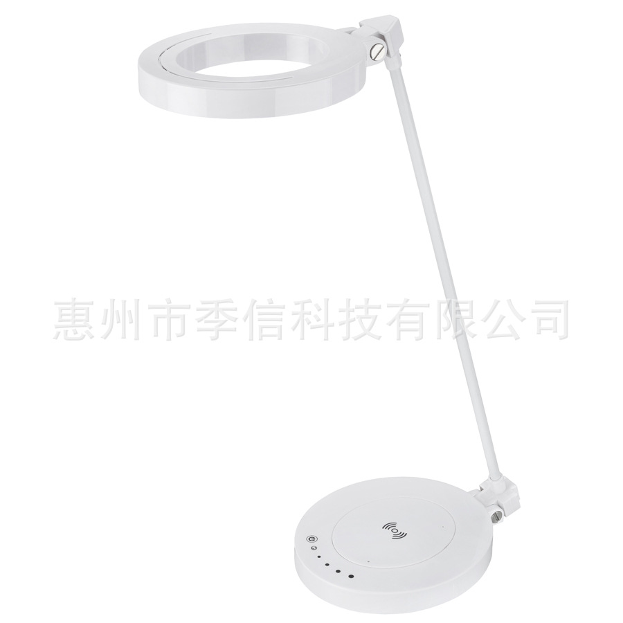 厂家定制9W五档调光无线充手机充电可折叠LED台灯