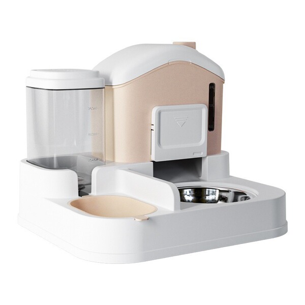 Cat bowl cat food bowl snow house automatic feeding drinking water…