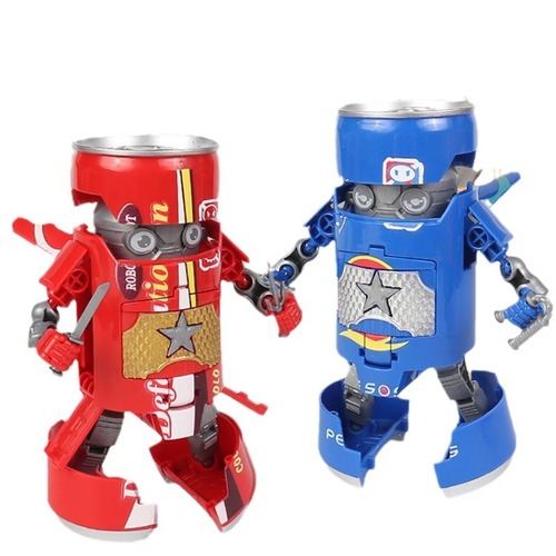 Children's Soda Can Coke Beverage Transformation Robot Model Boy Creative Toy Gift Wholesale