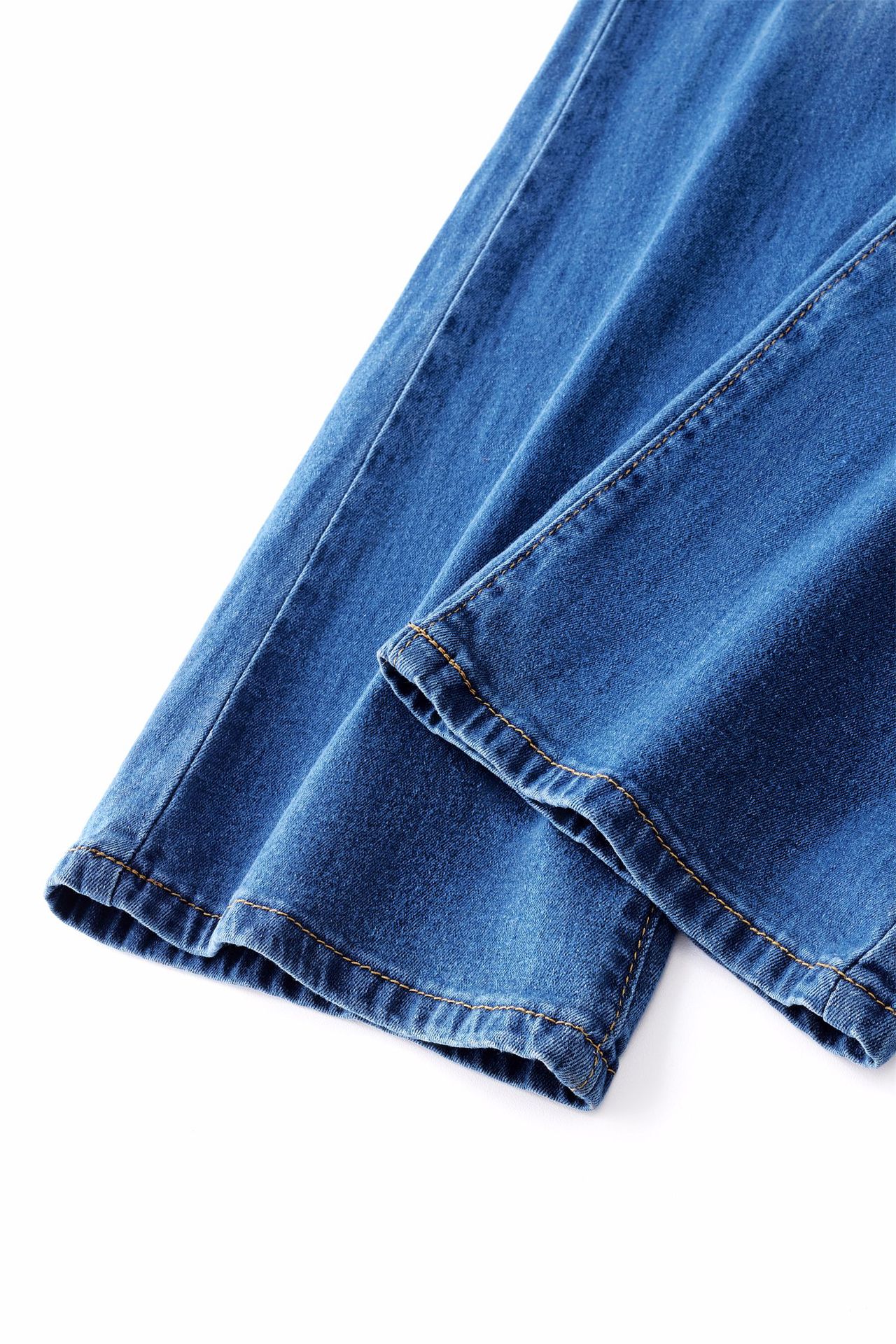 ChicShe Cross-Border Europea Ad North America Skiy Stretch Tassel Flared Wome's Trousers Log Pats Solid Color Jeas_voghion.com