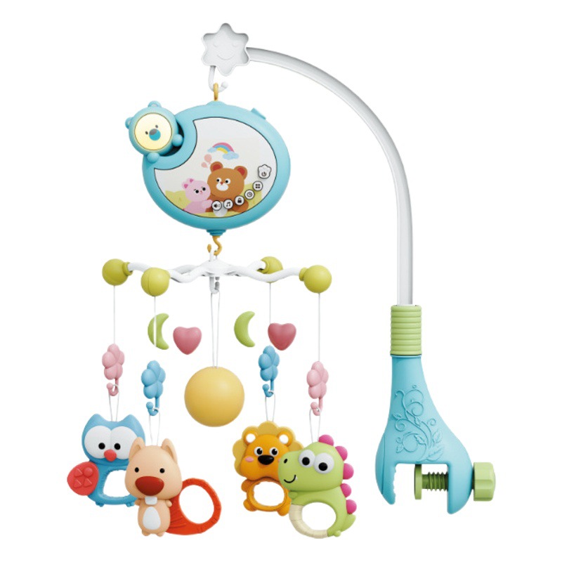 Cross-border Venta caliente de la cama de bebé Campana de juguete multifuncional de música giratoria campana de cabecera calmante bebé recién nacido juguete