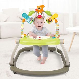 Baby Bouncing Chair and Walker Two-In-One Multi-Functional Music Bouncing Chair 0-3 Years Old Baby Fitness Stand Toy