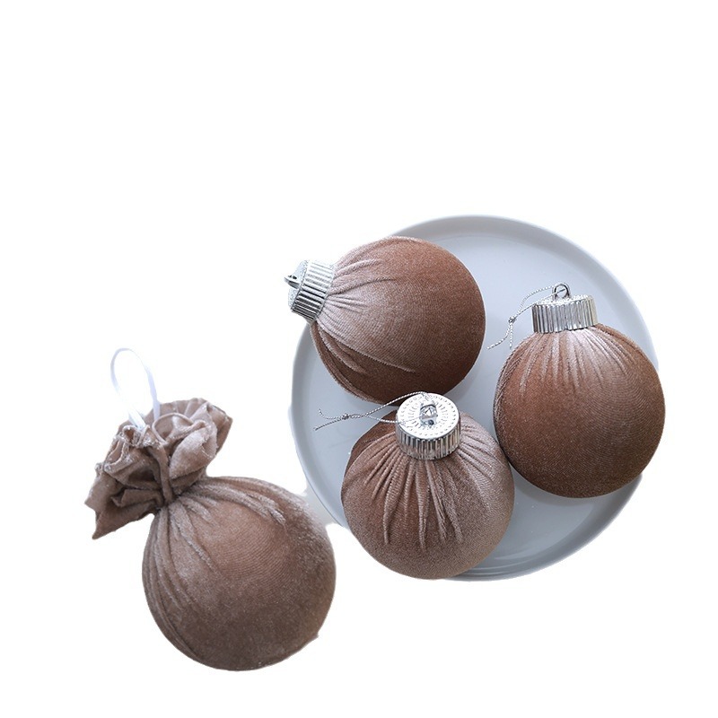 Nuevos productos transfronterizos de alta calidad textura de color champagne viento de Navidad decoraciones de Navidad colgante de árbol de Navidad colgante