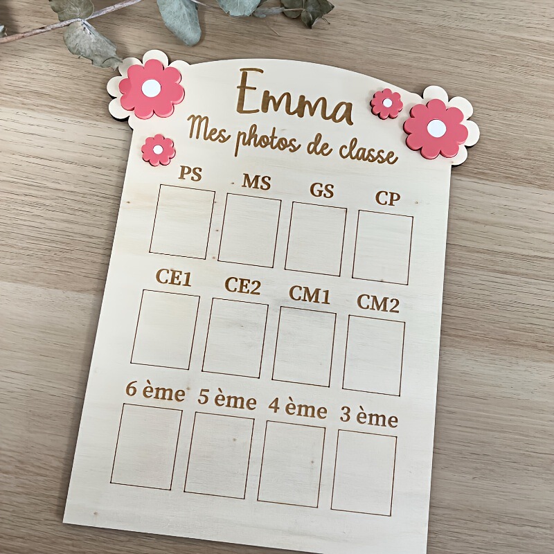 Cross-Border Baby 100-Day Wooden Photo Frame Photo Wall Creative Cute Decorative Crafts Photo Album Ready-Made Handmade