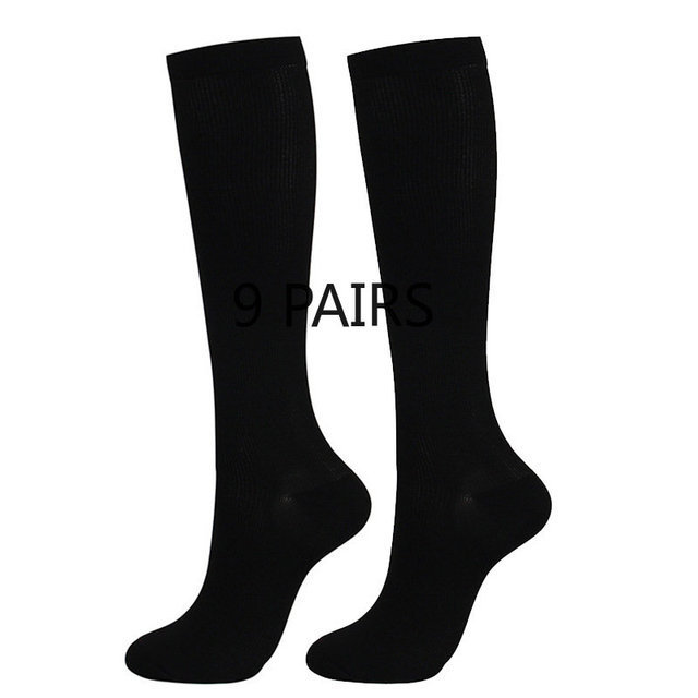 Copper Fiber Compression Stockings Nurse Nylon Pressure Leg Socks Outdoor Sports Socks Multicolor Athletic Running Socks