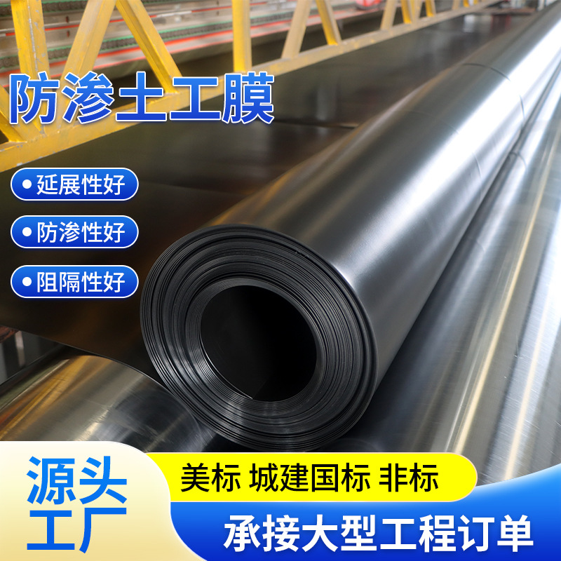 土工膜垃圾填埋场高密度聚乙烯防渗膜化工厂污水防渗hdpe土工膜