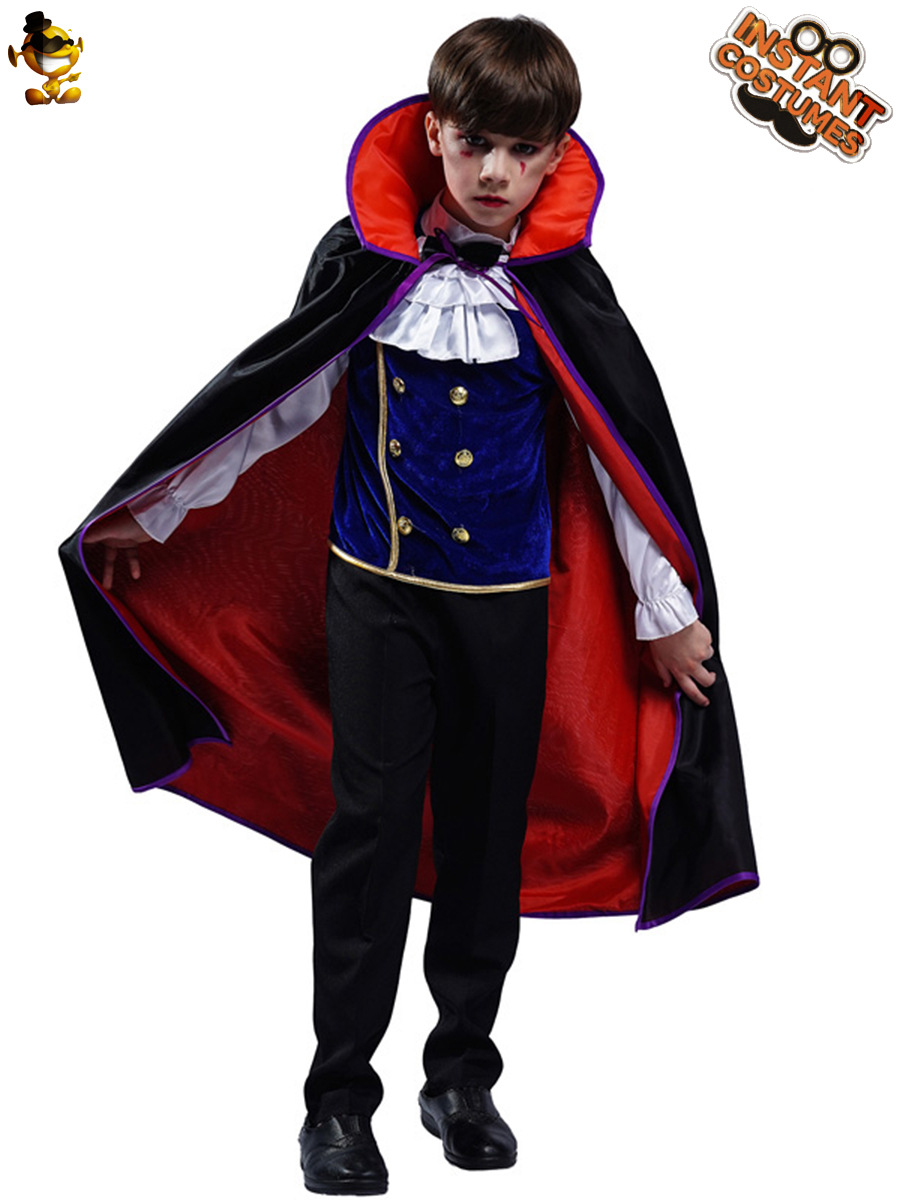 Transfronterizo nuevo niño pequeño traje de vampiro traje de Halloween cosplay de la mascarada