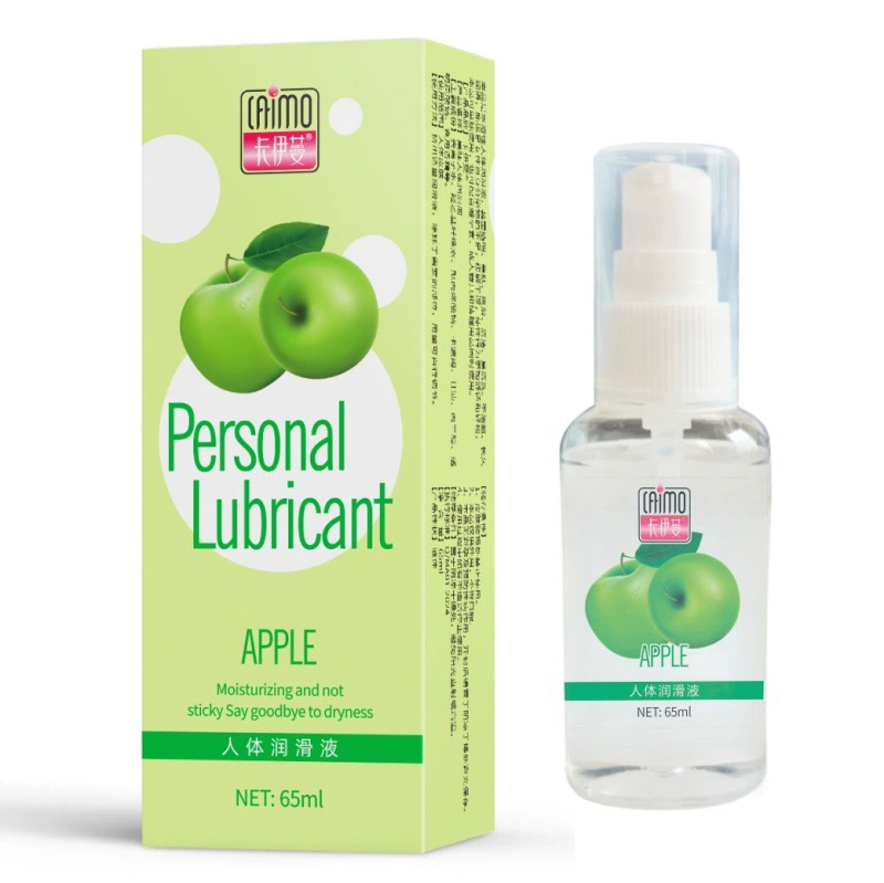 Physiological lubricant 65 ml, transparent press bottle, fruity flavors (multiple variants)